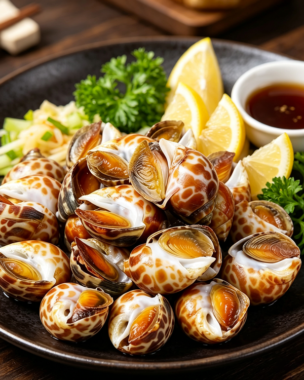 Frozen Spotted Babylon Snails